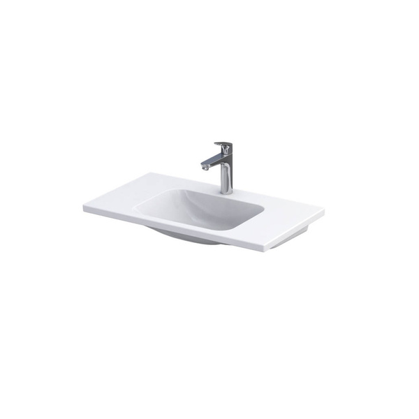 Oristo SKAGEN Szafka z umywalką 80 cm piaskowy mat